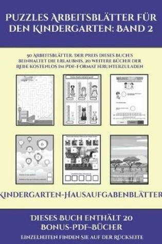 Cover of Kindergarten-Hausaufgabenblatter (Puzzles Arbeitsblatter fur den Kindergarten