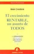 Book cover for El Crecimiento Rentable, un Asunto de Todos