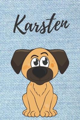 Book cover for personalisiertes Notizbuch Hunde / Malbuch / Kritzelbuch / Tagebuch / Notizheft / Journal / DIN A5 / Geschenke Karsten