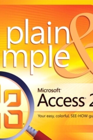 Cover of Microsoft Access 2010 Plain & Simple