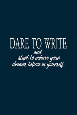 Cover of Dare to write