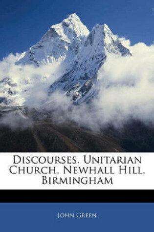 Cover of Discourses. Unitarian Church, Newhall Hill, Birmingham