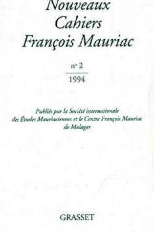 Cover of Nouveaux Cahiers Francis Mauriac N02