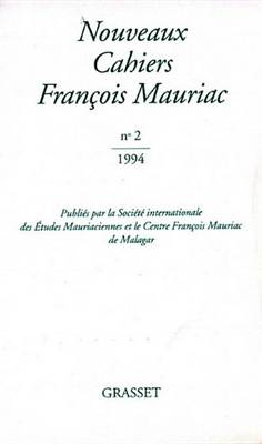 Book cover for Nouveaux Cahiers Francis Mauriac N02