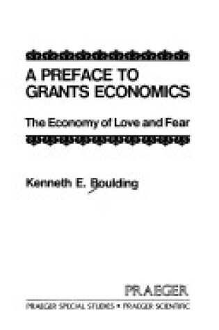 Cover of Preface to Grants Economics