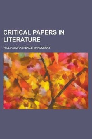 Cover of Critical Papers in Literature