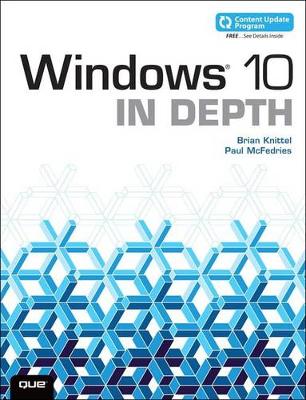 Book cover for Windows 10 In Depth (includes Content Update Program)