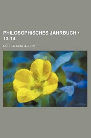 Cover of Philosophisches Jahrbuch (13-14)