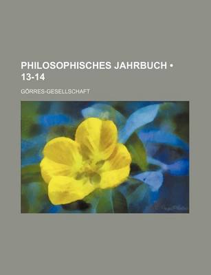 Book cover for Philosophisches Jahrbuch (13-14)