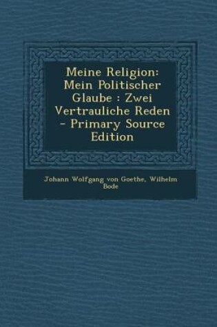 Cover of Meine Religion