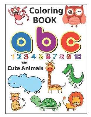 Book cover for Coloring Book ABC with Cute Animals