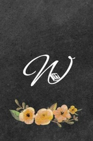 Cover of Initial Monogram Letter W on Chalkboard
