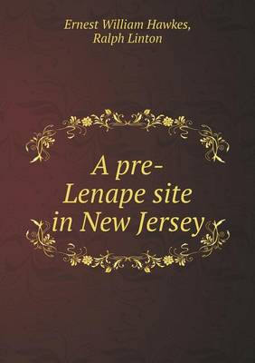 Book cover for A pre-Lenape site in New Jersey