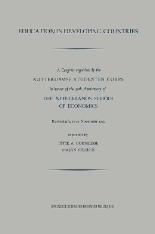 Cover of Education in Developing Countries