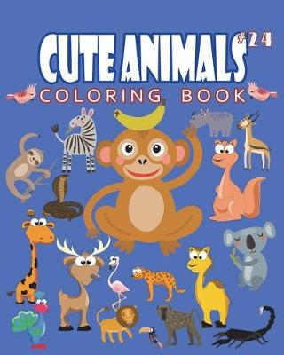 Book cover for Cute Animals Coloring Book Vol.24