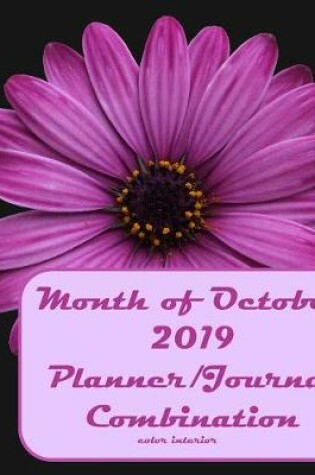 Cover of Month of October 2019 Planner/Journal Combination