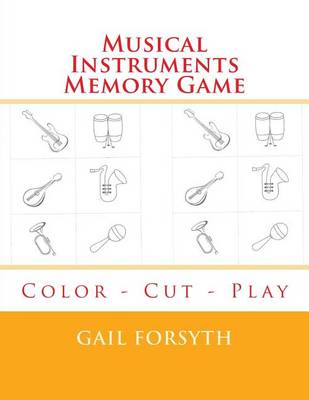 Book cover for Musical Instruments Memory Game