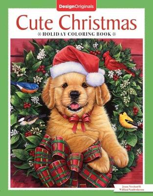 Book cover for Cute Christmas Holiday Coloring Book