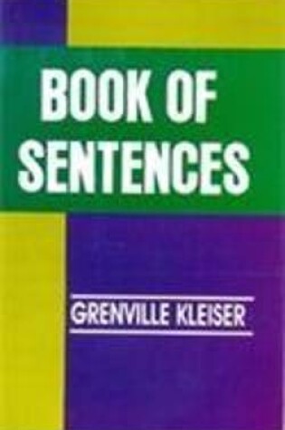 Cover of Book of Sentences