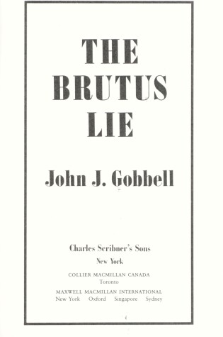 Cover of The Brutus Lie