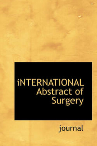 Cover of International Abstract of Surgery
