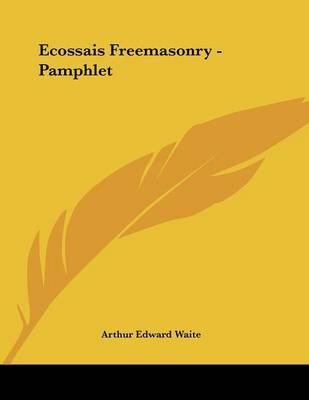 Book cover for Ecossais Freemasonry - Pamphlet