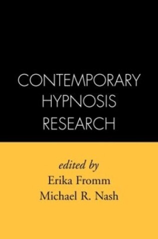 Cover of Contemporary Hypnosis Research