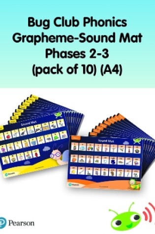 Cover of Bug Club Phonics Grapheme-Sound Mats Phases 2-3 (pack of 10) (A4)