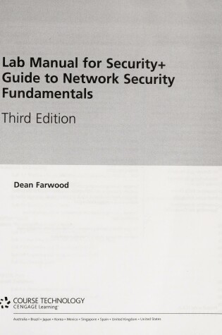 Cover of Lab Manual for Ciampa S Security+ Guide to Network Security Fundamentals, 3rd