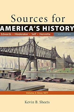 Cover of Sources for America's History, Volume 2: Since 1865