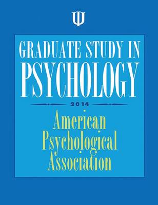 Cover of Graduate Study in Psychology