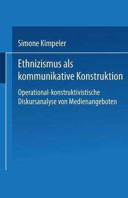 Book cover for Ethnizismus als kommunikative Konstruktion