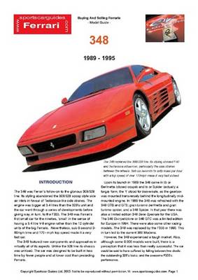 Book cover for Ferrari 348 Buyers' Guide