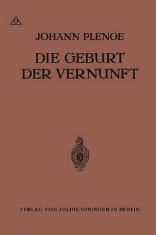 Cover of Die Geburt Der Vernunft