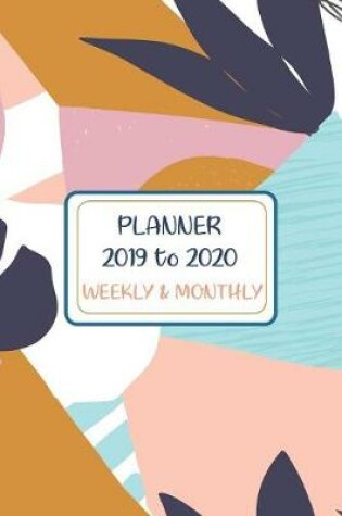 Cover of Academic Planner Appointment Book 2019 - 2020 Maximalism Floral Design