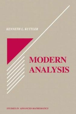 Cover of Modern Analysis