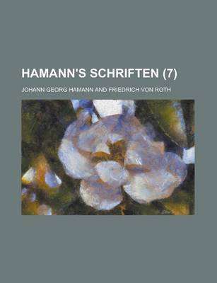 Book cover for Hamann's Schriften (7 )