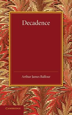 Book cover for Decadence