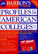 Book cover for Barrons' Profiles of American Colleges