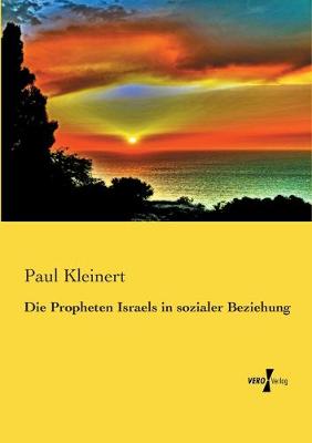 Book cover for Die Propheten Israels in sozialer Beziehung