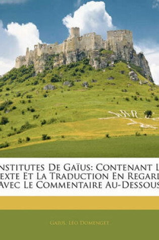 Cover of Institutes de Gaius