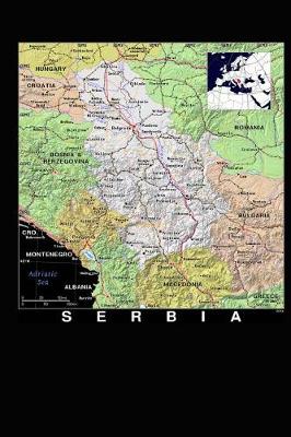 Book cover for Modern Day Map of Serbia Journal