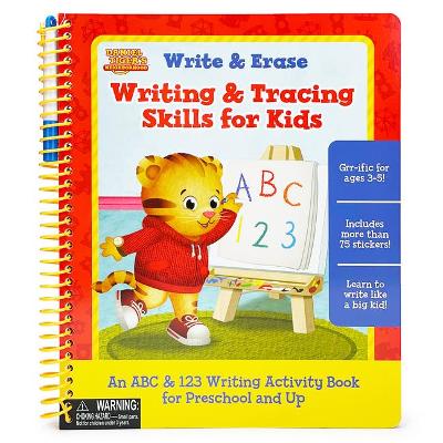 Book cover for Daniel Tiger Write & Erase Writing & Tracing Skills for Kids