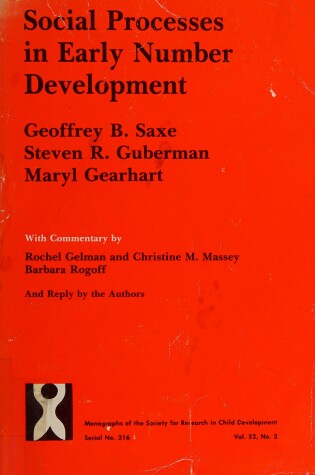Cover of Social Processes in Early Number Development