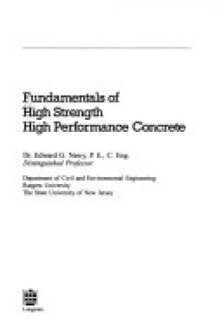 Cover of Fundamentals of High Strength High Performance Concrete