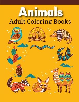Book cover for Animals Adult Coloring Books