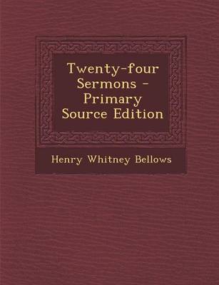 Book cover for Twenty-Four Sermons - Primary Source Edition