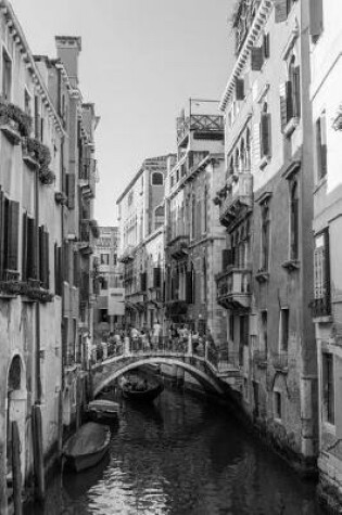 Cover of A Cool Narrow Canal in Venice Italy Black and White