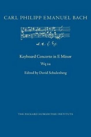 Cover of Concerto in E Minor, Wq 24