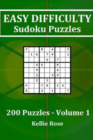 Cover of Easy Difficulty Sudoku Puzzles Volume 1